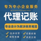 专业代办注册公司,代理报税、记账、财税咨询服务
